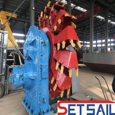 200 mm-800 mm Afvoerpijpdiameter Fabricage Wiel Emmer Zanddredger voor riviermodder
