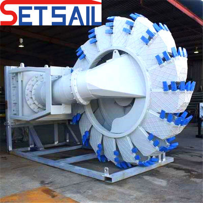 Siemens PLC waterstroom 2000m3 Hydraulische wiel emmer bagger met totale breedte 5.2m-12m