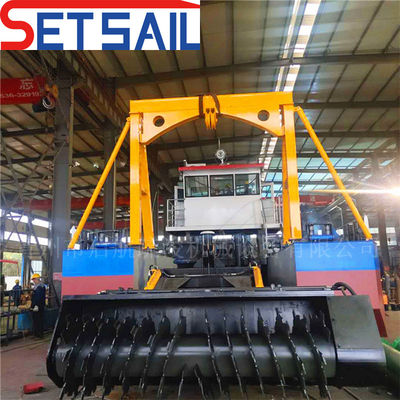 6 mm-20 mm zijplaatdikte Trailing Suction Hopper Dredger voor meer en reservoir