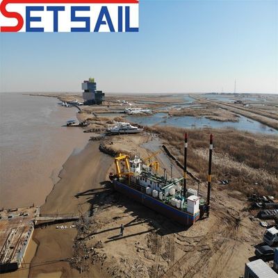Siemens PLC Dieselmotor Power Marine Wheel Bucket Reservoir Mud Dredger met pomp