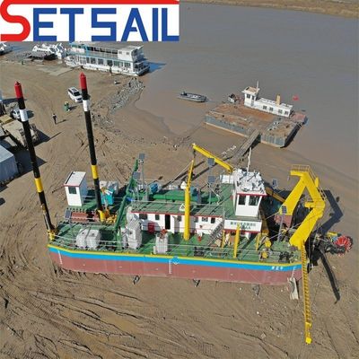 High Capacity Diesel Engine Wheel Bucket Dredger voor rivierzand 160m3-2000m3 Capaciteit