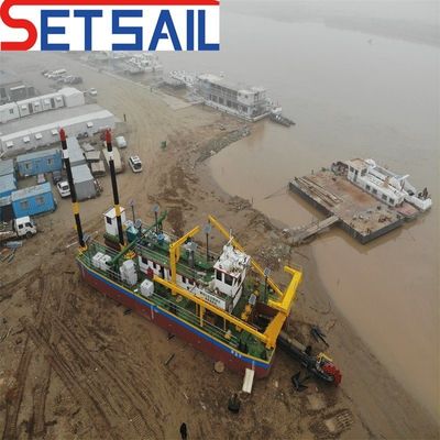 High Capacity Diesel Engine Wheel Bucket Dredger voor rivierzand 160m3-2000m3 Capaciteit