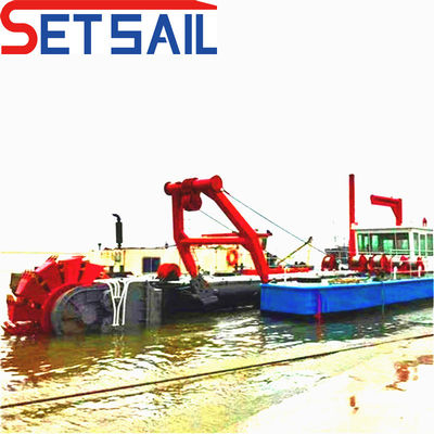 Cyclone type Hydrocyclone Multi Function Wheel Bucket River Clay Dredger met Anker Boom QHWBD-77
