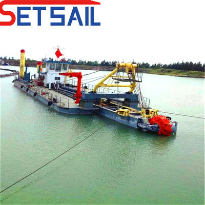 Cyclone type Hydrocyclone Multi Function Wheel Bucket River Clay Dredger met Anker Boom QHWBD-77