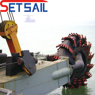 Totaal brandstofverbruik 34L-518L/H Hydraulische snijmachine Zuigdredger met emmerwiel