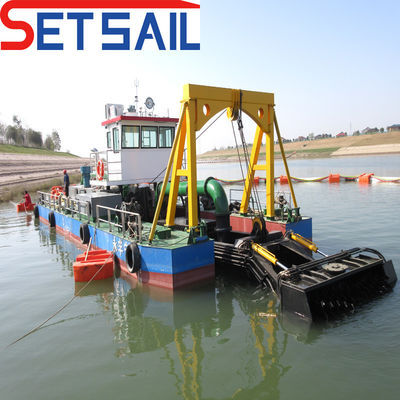 17 m tot 50 m totale lengte Multifunctioneel snijmachine Zuigersand en modder bagger met hopper