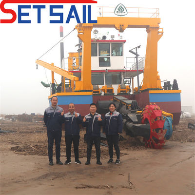 Rivier- en meerzanddredgen Hydraulische emmerwiel-dredger voor landherstel