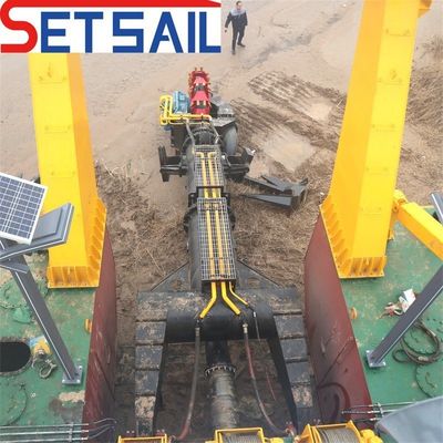 Rivier- en meerzanddredgen Hydraulische emmerwiel-dredger voor landherstel