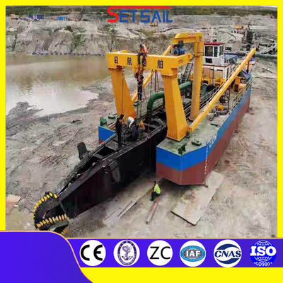 Mini River Jet Suction Sand Pump Ship Dredger met 110kw-2000kw Diesel Motor Power