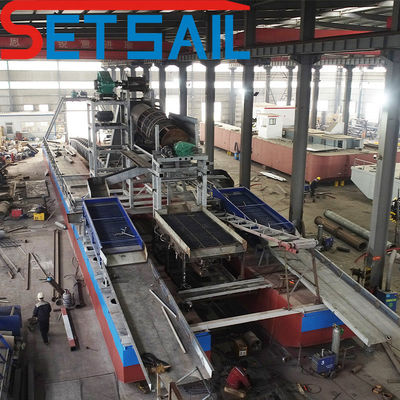 37kw-200kw Digging Main Motor Power Diamond Dredger met goudmijnprocesapparatuur