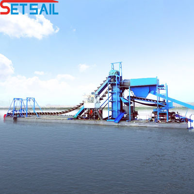 Mijnbouw Dredging Gold Ship for River Levenslang After-Sales Service Dredging Diepte 7m-20m