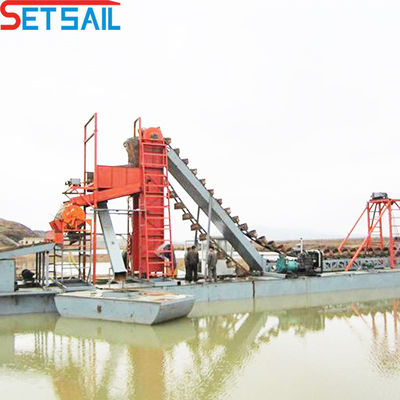 Mijnbouw Dredging Gold Ship for River Levenslang After-Sales Service Dredging Diepte 7m-20m