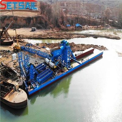 Mijnbouw Dredging Gold Ship for River Levenslang After-Sales Service Dredging Diepte 7m-20m