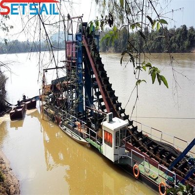 Mijnbouw Dredging Gold Ship for River Levenslang After-Sales Service Dredging Diepte 7m-20m