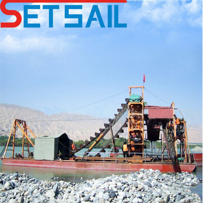 Aanvankelijke betaling Elektrische elektriciteitsketen Bucket Diamond Mining Machinery for Sand Gold