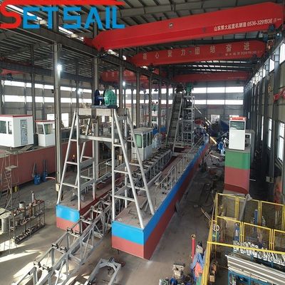 Bucket Chain River Gold Mining Dredger met Jig en 180000.000kg Pakket Bruto Gewicht