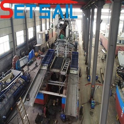 River Gold Mining Dredger met lage storing en 1,4m*1,2m-2,6m*1,2m Drum Screen Size