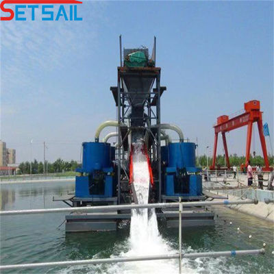 Hydrocyclone-type Volledig automatische riviermijndredger voor reservoirgoud en diamant