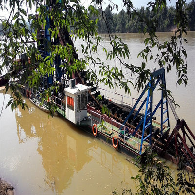 Vibratie Chut Chain Bucket River Mining Dredger voor goud Dredging Diepte 2-30m