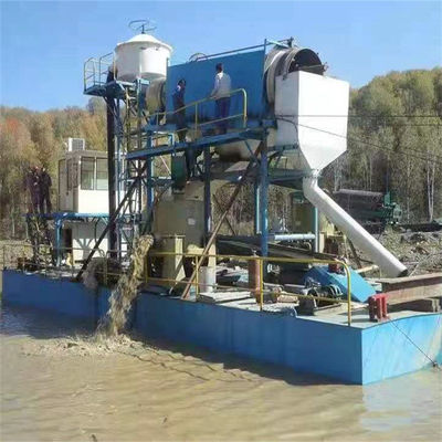 Vibratie Chut Chain Bucket River Mining Dredger voor goud Dredging Diepte 2-30m