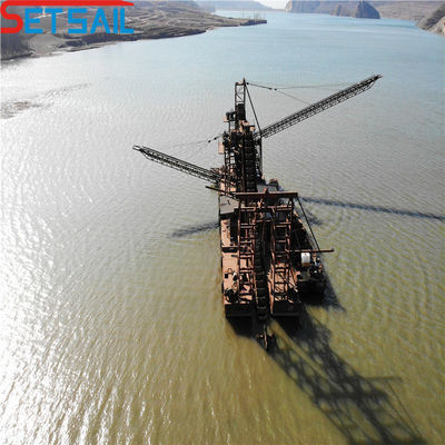 150m3/uur Bucket Chain Gold Dredger voor goud selectie en panning Op maat gemaakte aanvraag