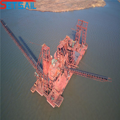 150m3/uur Bucket Chain Gold Dredger voor goud selectie en panning Op maat gemaakte aanvraag
