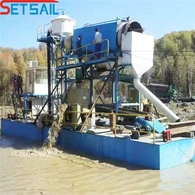 150m3/uur Bucket Chain Gold Dredger voor goud selectie en panning Op maat gemaakte aanvraag