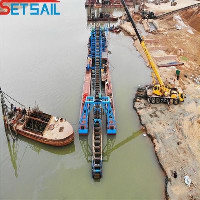 200m3/uur Bucket Chain Gold Dredger te koop in Indonesië Milieuvriendelijk