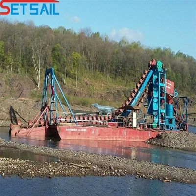 200m3/uur Bucket Chain Gold Dredger te koop in Indonesië Milieuvriendelijk