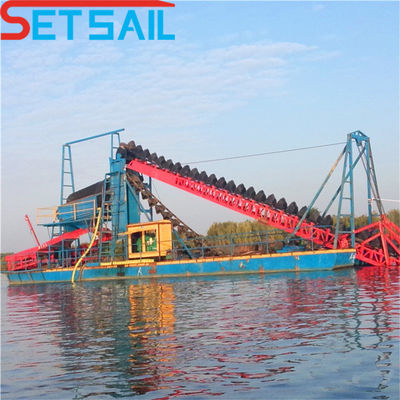 380V Lifelong After-Sales Service Chain Bucket Gold Dredger voor diamantmijnbouw in 2023