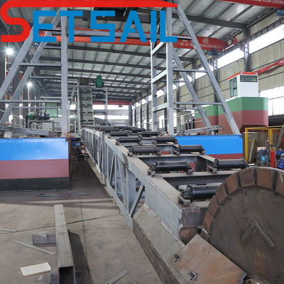 River Diamond Mining Machinery met 11 kW Power Drum Screen en 0,8 meter trek