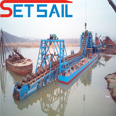 Op maat Bucket Chain River Mining Gold Diamond Machine voor tin Op maat