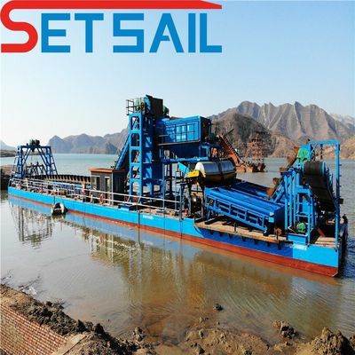 Kettingemper met emmer voor rivierzand en goud Dredging Diepte 8m-28m Hoge capaciteit