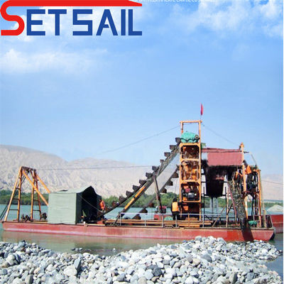 Elektrische Power Type Chain Bucket Mud Diamond Dredger voor Gold Customization