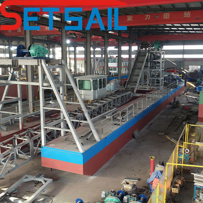 Kettingemmer Sand Gold Diamond Dredger Vessel voor River Mining Projects Contractor