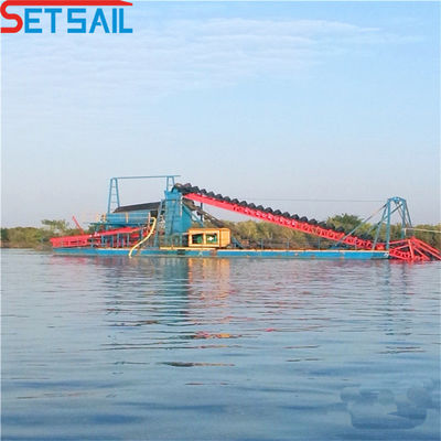 150 kubieke meter per uur Bucket Chain Gold Mining Dredger voor de volumeproductie van goud