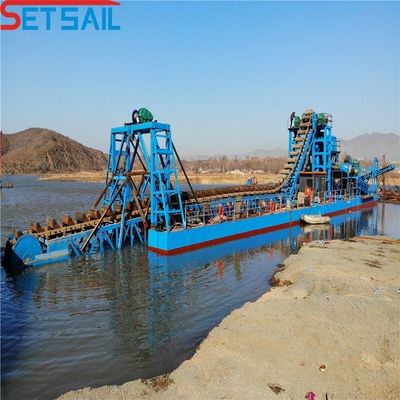 150 kubieke meter per uur Bucket Chain Gold Mining Dredger voor de volumeproductie van goud