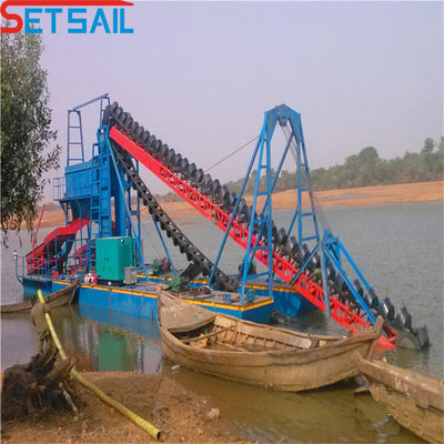 Kettingemmer zand- en gouddredger voor riviermijnbouwproject QHSD-16 Capaciteit 60m3-500m3