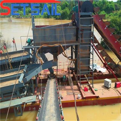 Volledig automatische emmer keten rivier mijnbouw bagger voor Lake Gold en 60m3-500m3 capaciteit
