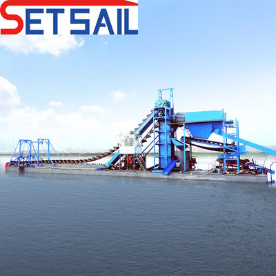 1.4mx1.2m-2.6mx1.5m Drum Screen Length.Diameter Gold Mining Dredger voor River Dredging