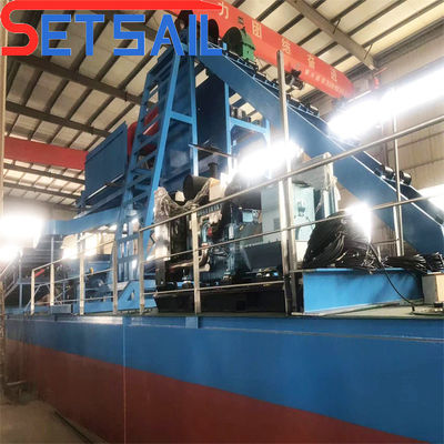 Transportweg Zeevrachtketen Bucket River Sand Gold Dredger voor diamantmachines
