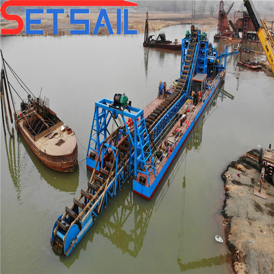 Transportweg Zeevrachtketen Bucket River Sand Gold Dredger voor diamantmachines
