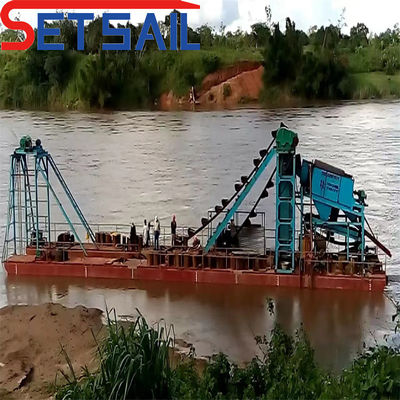 Bucke Chain Reservoir Sand Diamond Dredge Machinery for River Stone Gecertificeerd ISO CE