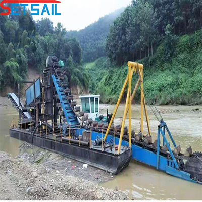 86PCS-100PCS Keten Bucket River Gold Diamond Mining Machinery met agitatiechuit