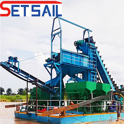 River Gold and Diamond Mining Machinery met centrifuge 172PCS-200PCS keten hoeveelheid