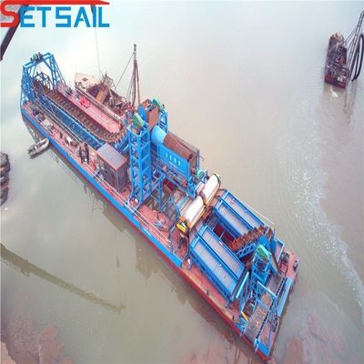 1.0m-2m Hoogketen Bucket Gold Dredger voor soepele mijnbouwoperaties in ondiep water