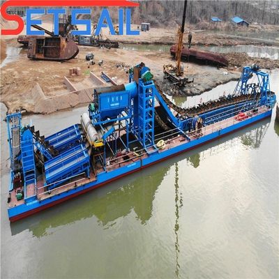 Hoogwaardige agitatie schachtketen emmer goudmijnmachines voor op maat gemaakte verzending