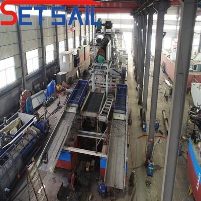 River Gold Mining Machinery met 7.5kw-50kw injectiepompvermogen en keten emmer