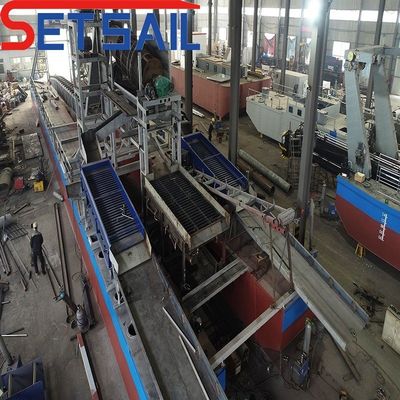 River Gold Mining Machinery met 7.5kw-50kw injectiepompvermogen en keten emmer