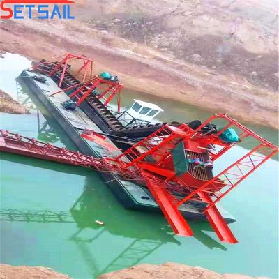 75kw-150kw laag-falen emmer Goud- en diamantmijnbouwmachines met 7m-20m baggerdiepte